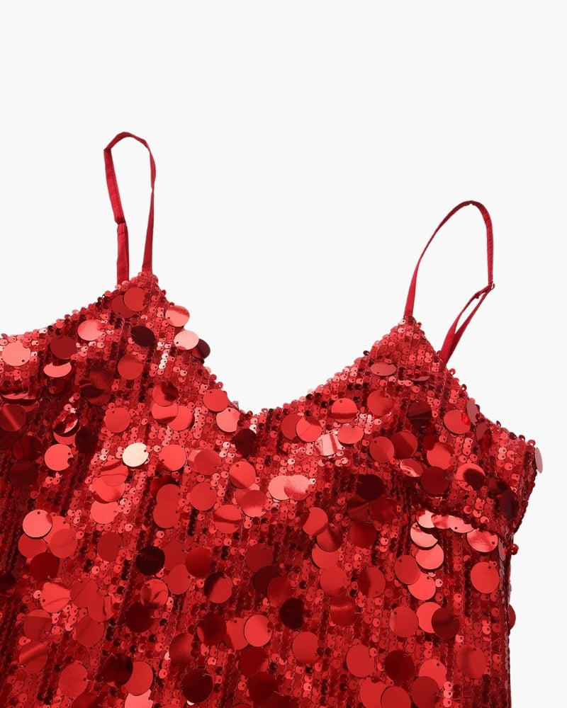 Pailletten-Party-Minikleid