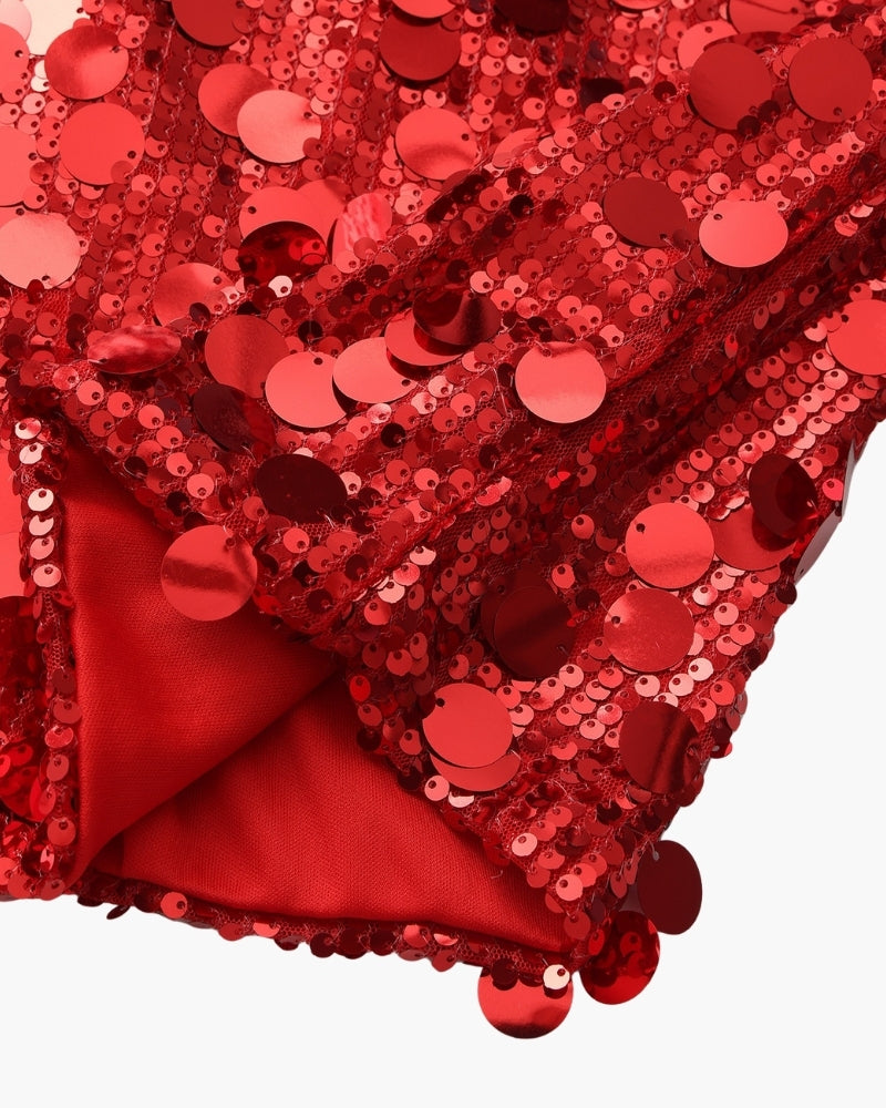 Pailletten-Party-Minikleid