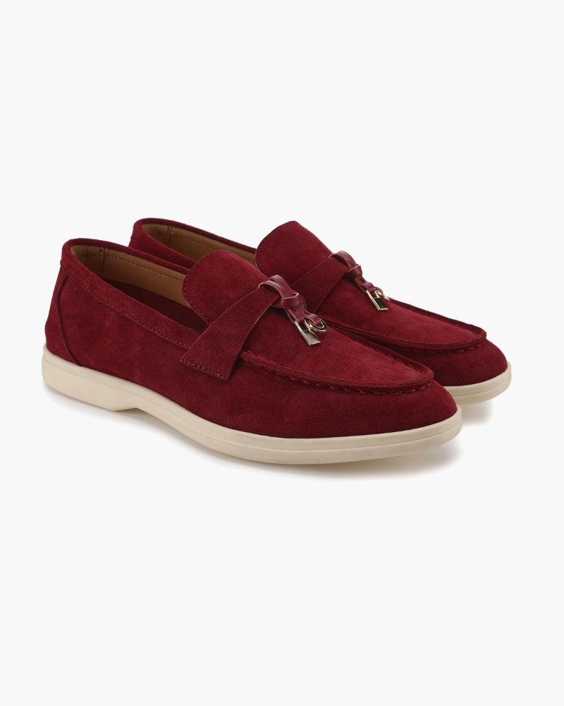 Old Money Wildleder-Loafer für Damen