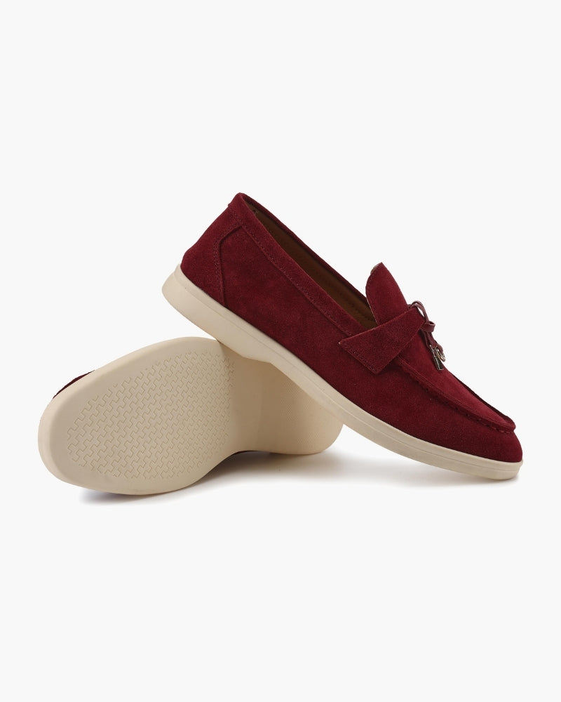 Old Money Wildleder-Loafer für Damen