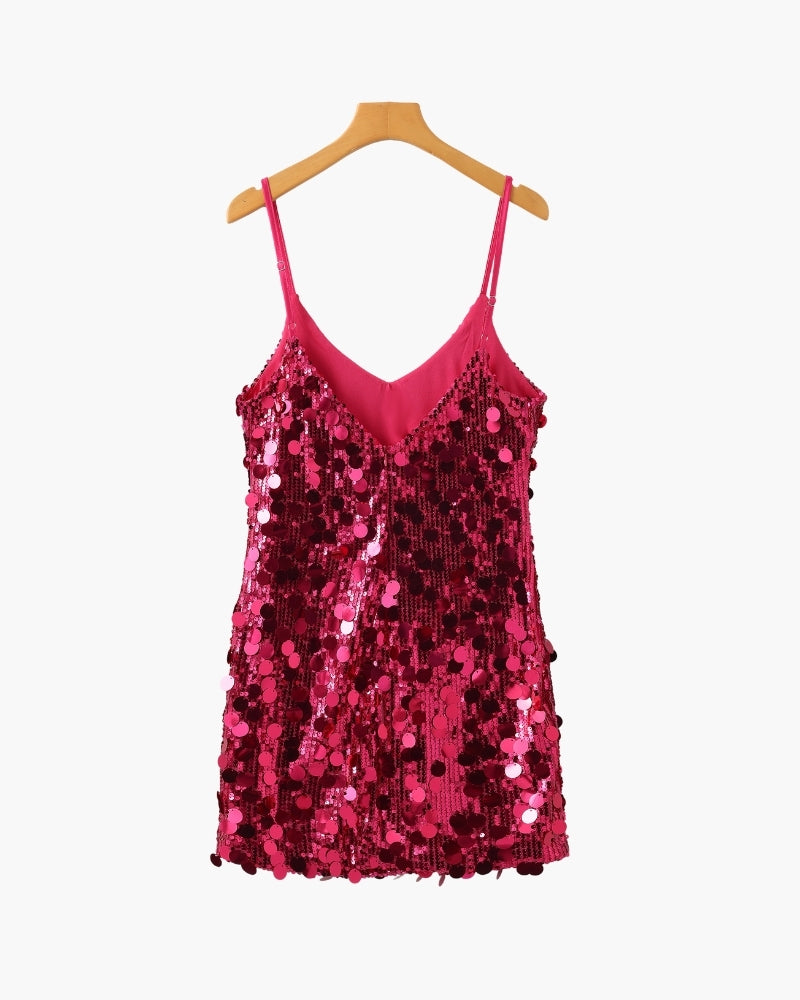 Pailletten-Party-Minikleid