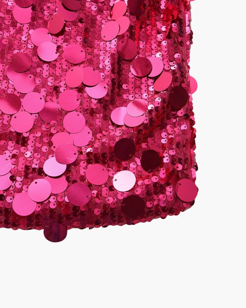Pailletten-Party-Minikleid