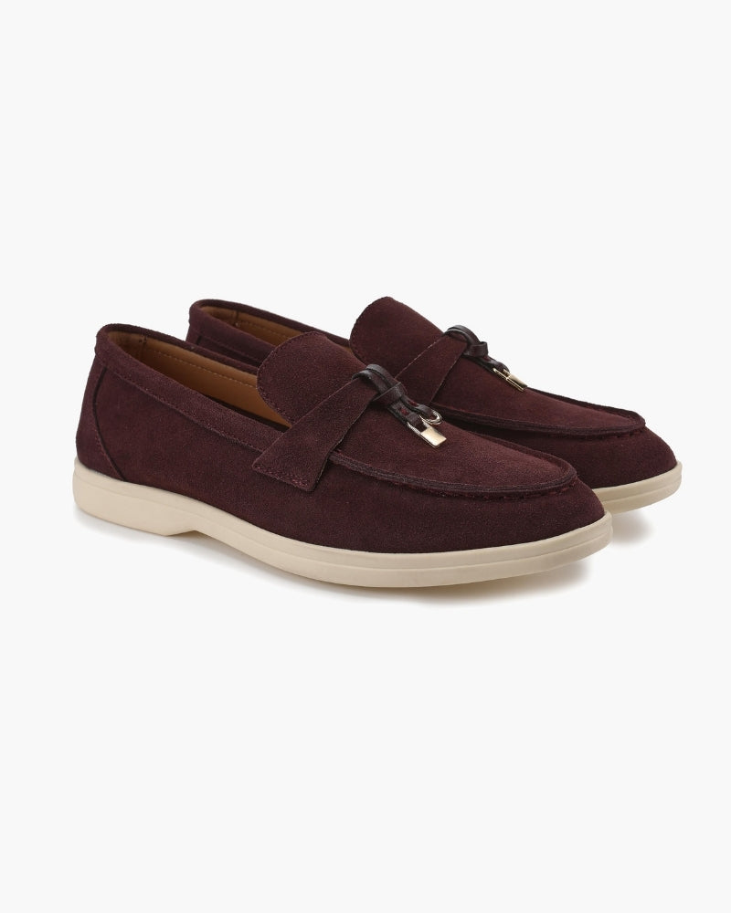 Old Money Wildleder-Loafer für Damen