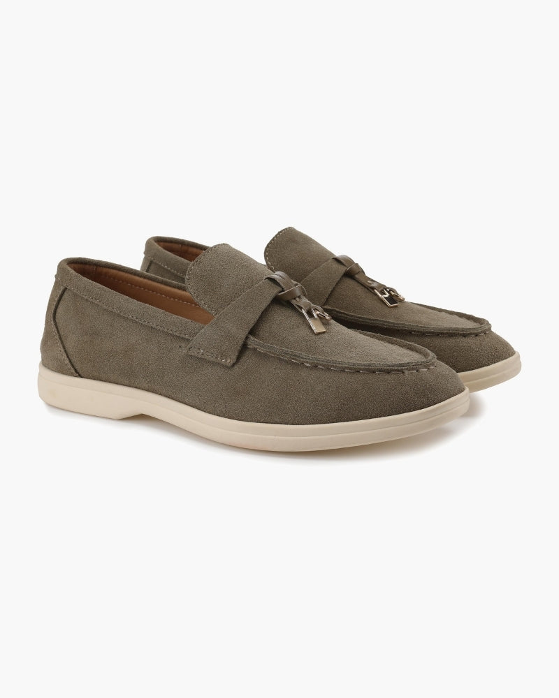 Old Money Wildleder-Loafer für Damen