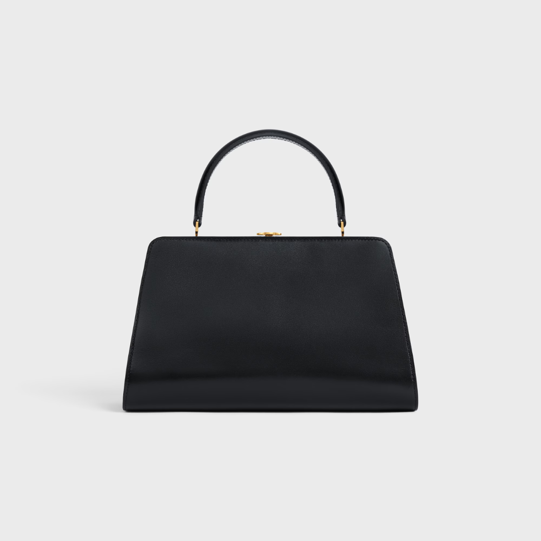 CELINE ANTOINETTE MITTELGROßE TASCHE AUS SATINIERTEM KALBSLEDER – NATURFARBEN