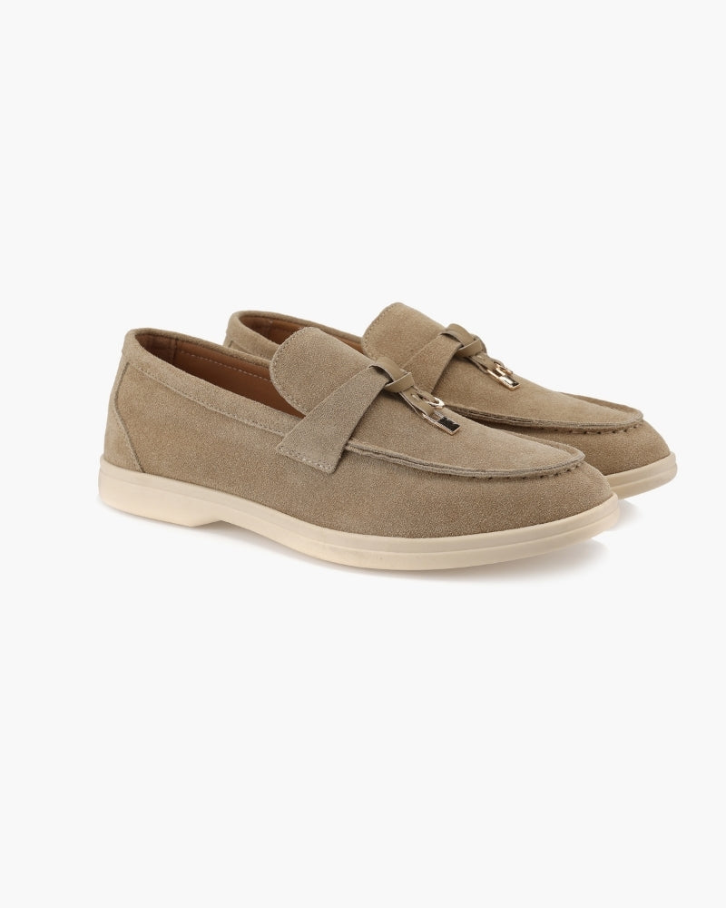 Old Money Wildleder-Loafer für Damen