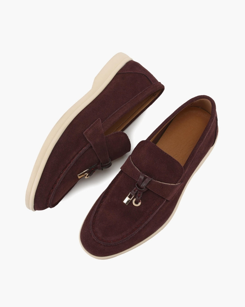 Old Money Wildleder-Loafer für Damen