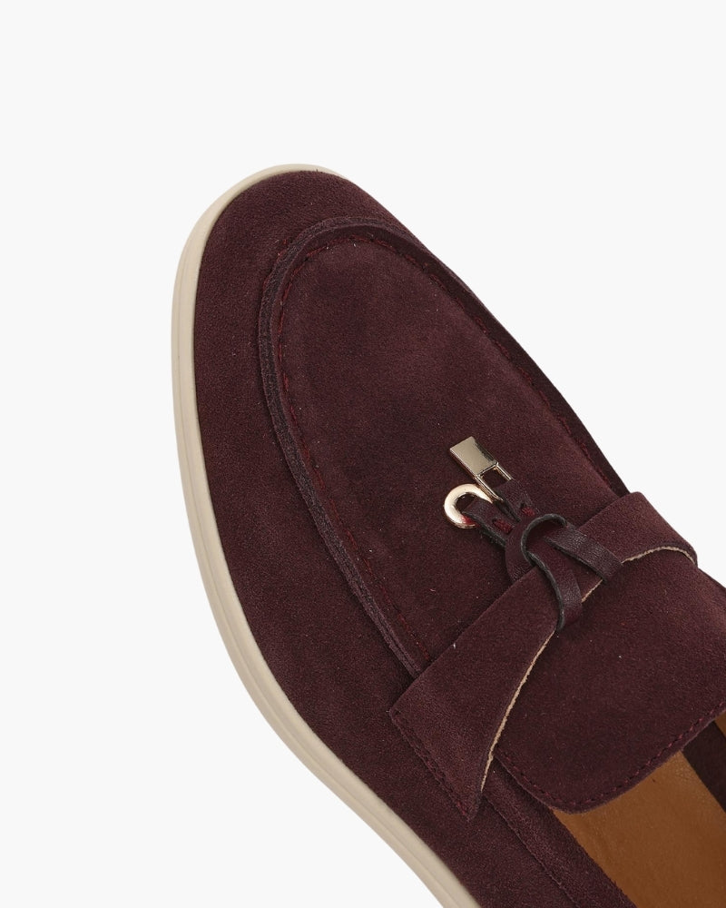 Old Money Wildleder-Loafer für Damen