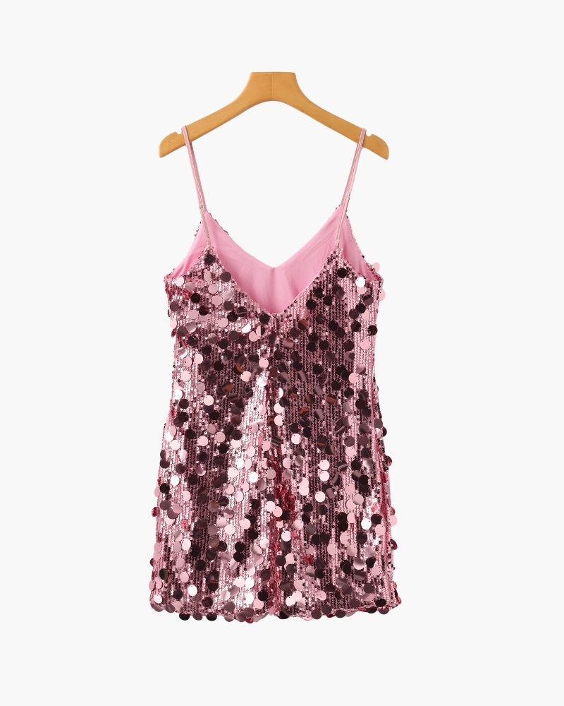 Pailletten-Party-Minikleid