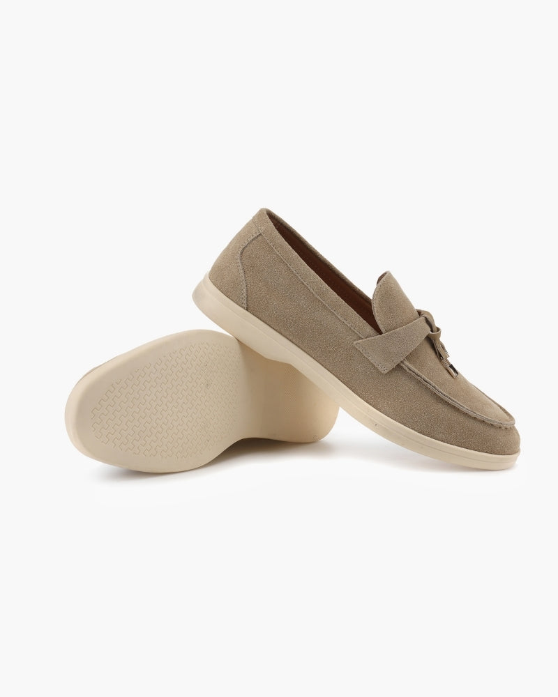 Old Money Wildleder-Loafer für Damen