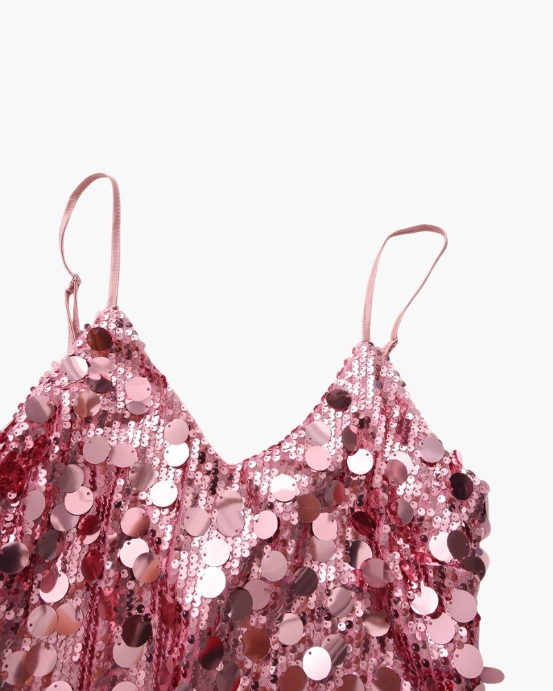 Pailletten-Party-Minikleid