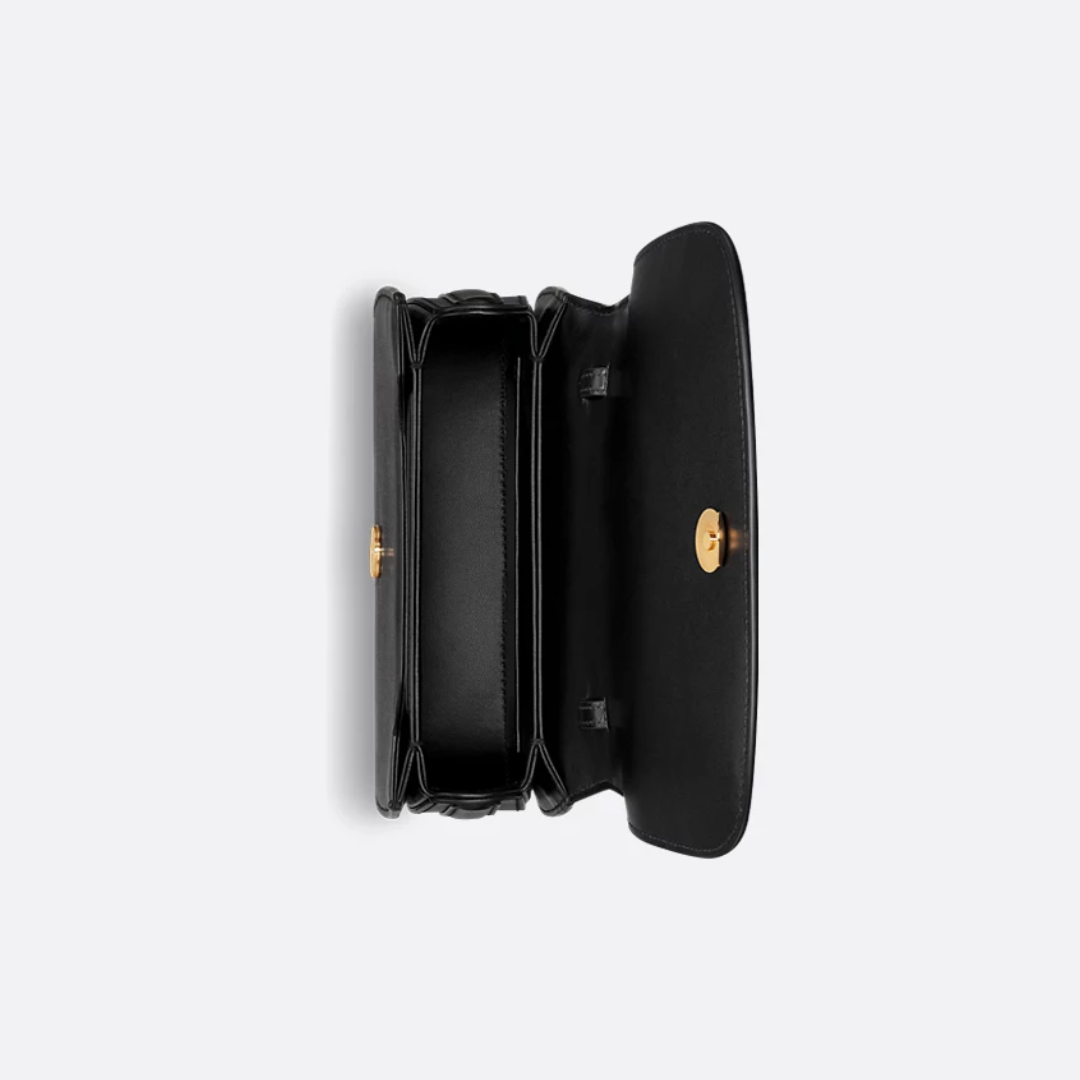 DIOR 30 MONTAIGNE AVENUE MITTELGROßE TASCHE MIT OBEREN GRIFF