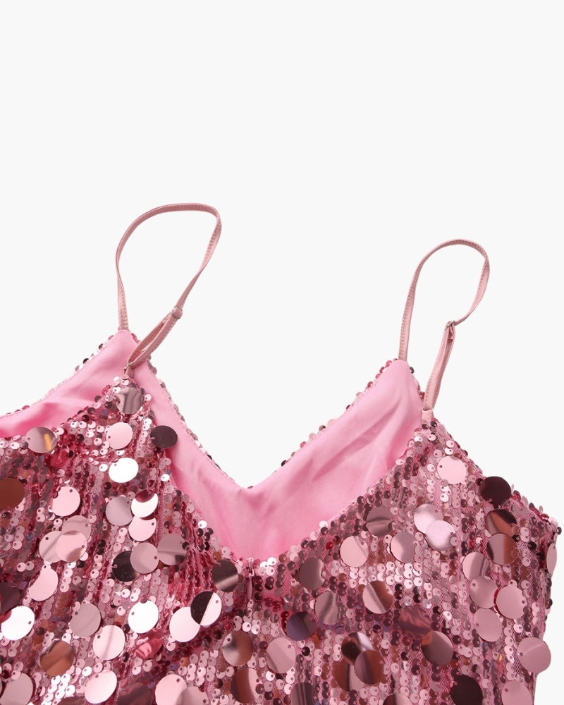 Pailletten-Party-Minikleid