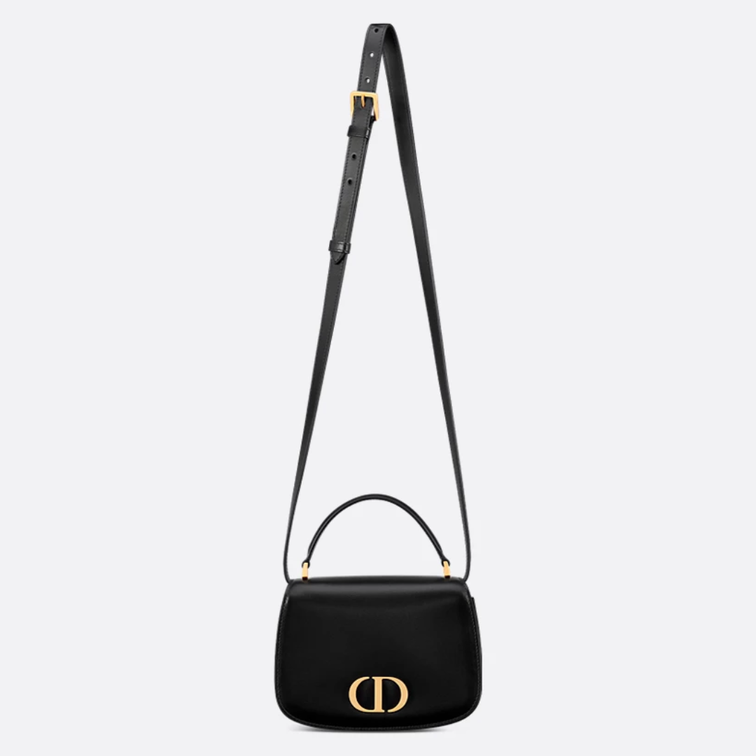DIOR 30 MONTAIGNE AVENUE MITTELGROßE TASCHE MIT OBEREN GRIFF