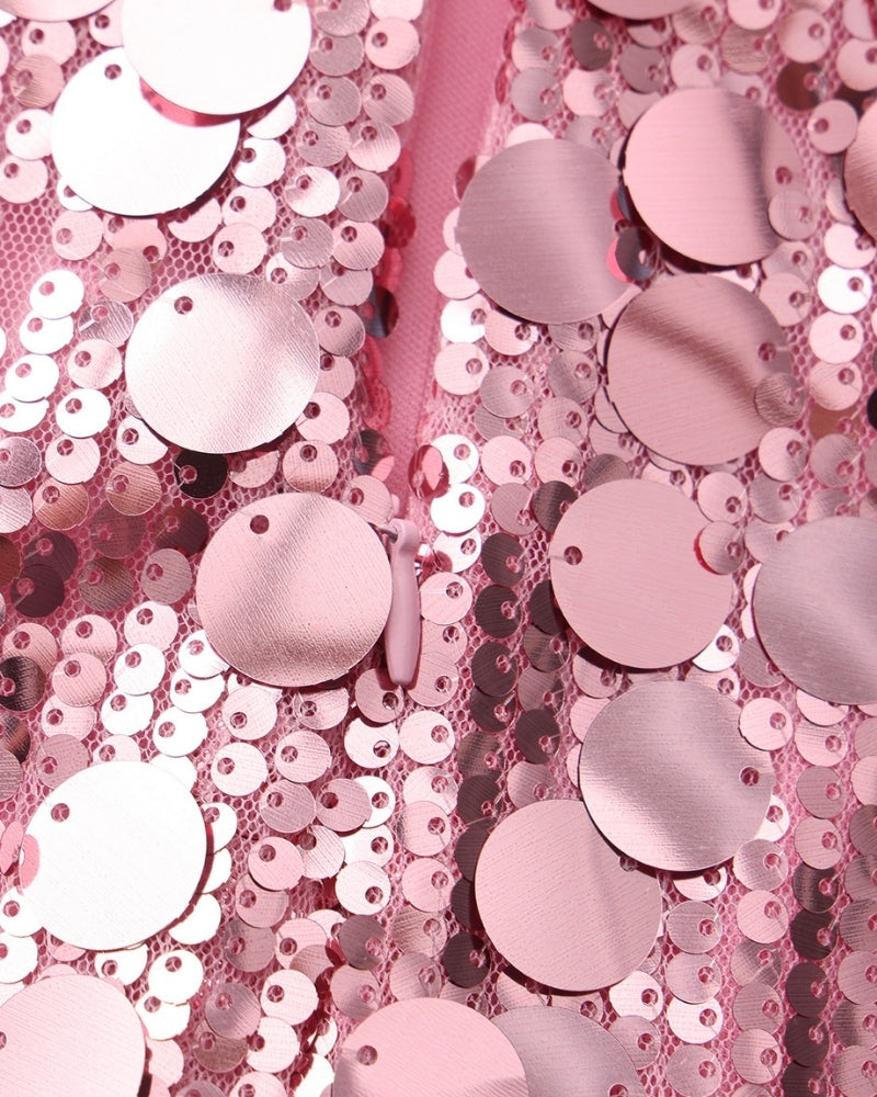 Pailletten-Party-Minikleid