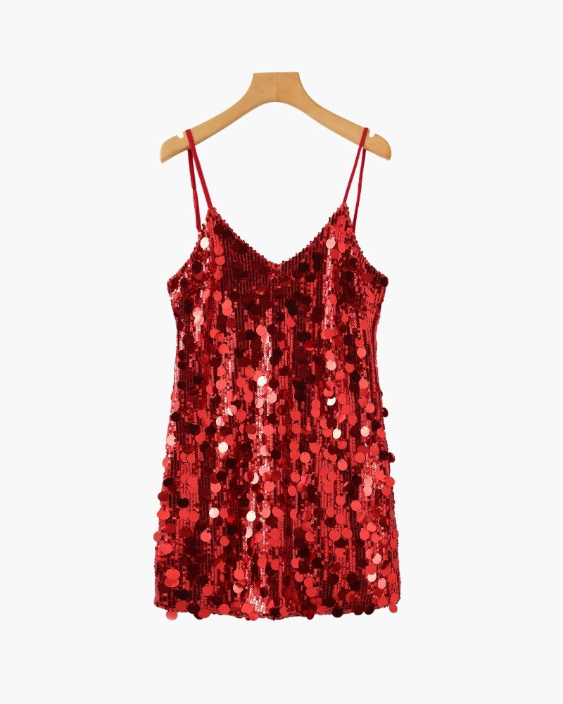 Pailletten-Party-Minikleid