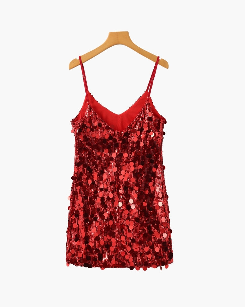 Pailletten-Party-Minikleid