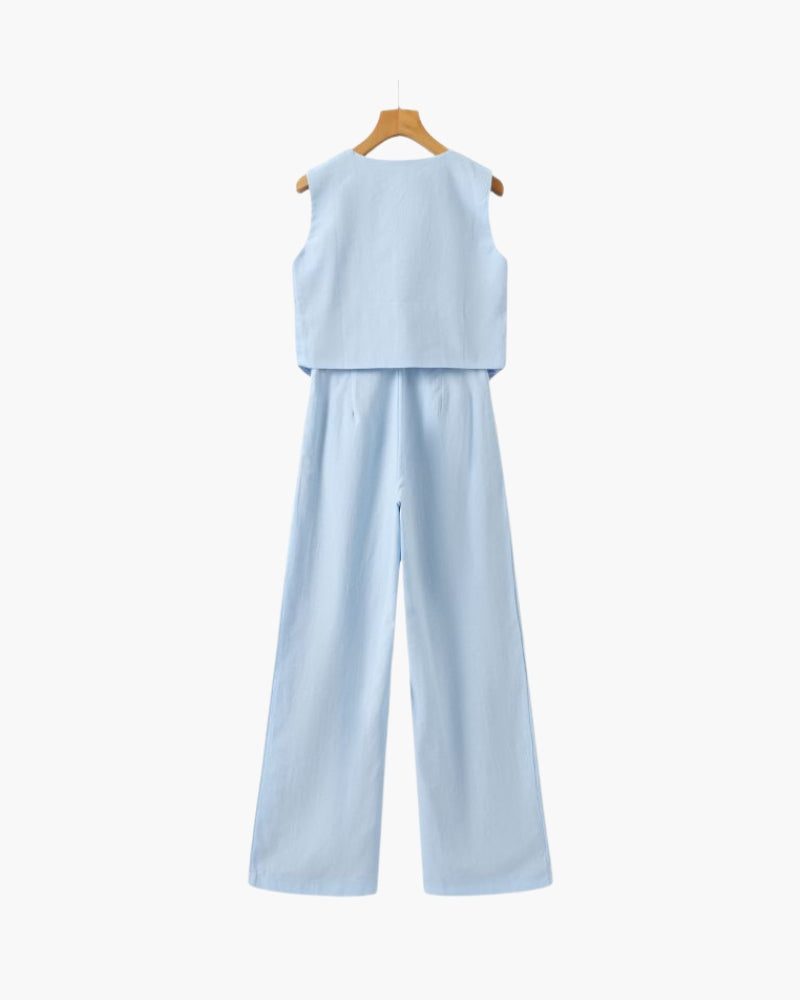 Classy Lady - Zweiteiliges Leinen-Set