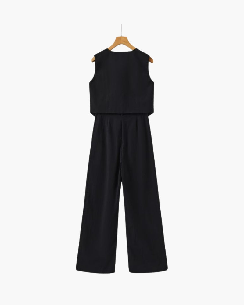 Classy Lady - Zweiteiliges Leinen-Set