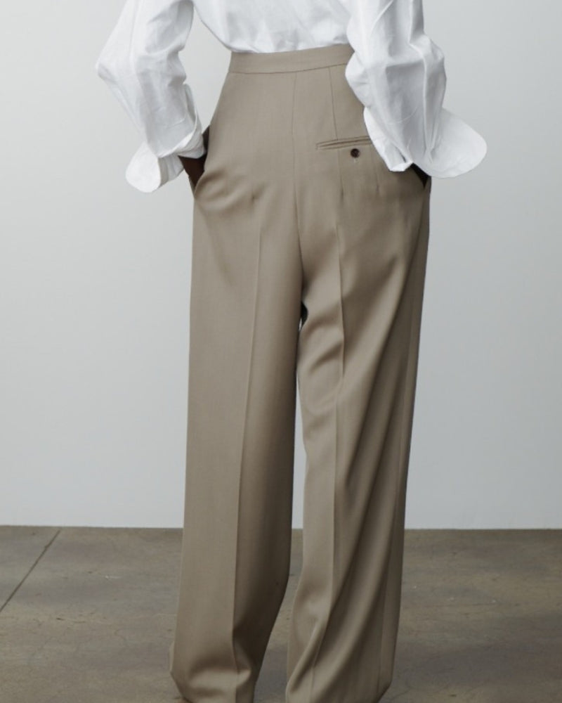 Oversize-Pantalon aus Wolle