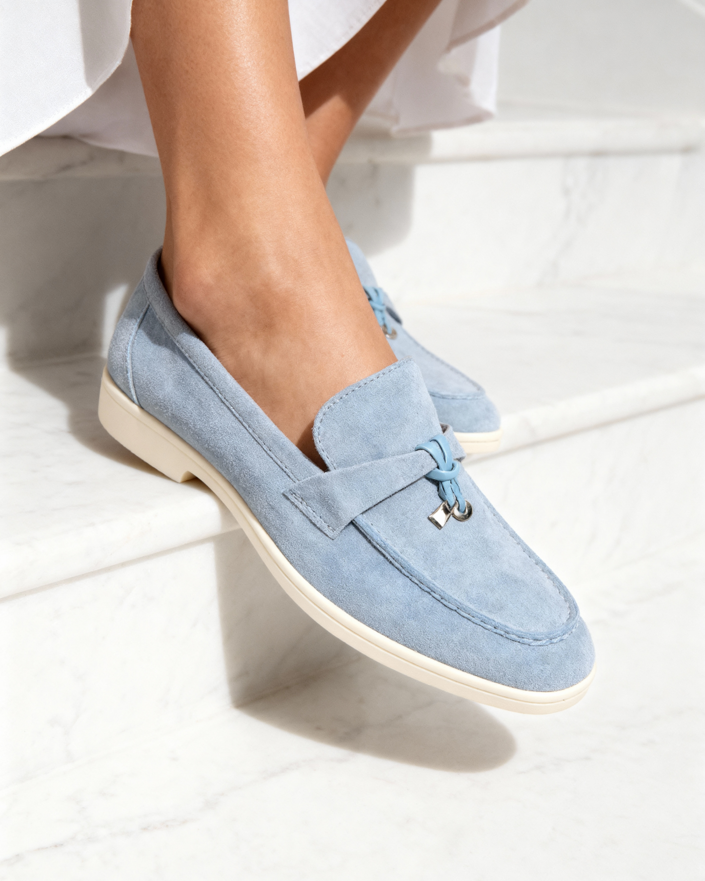 Old Money Wildleder-Loafer für Damen