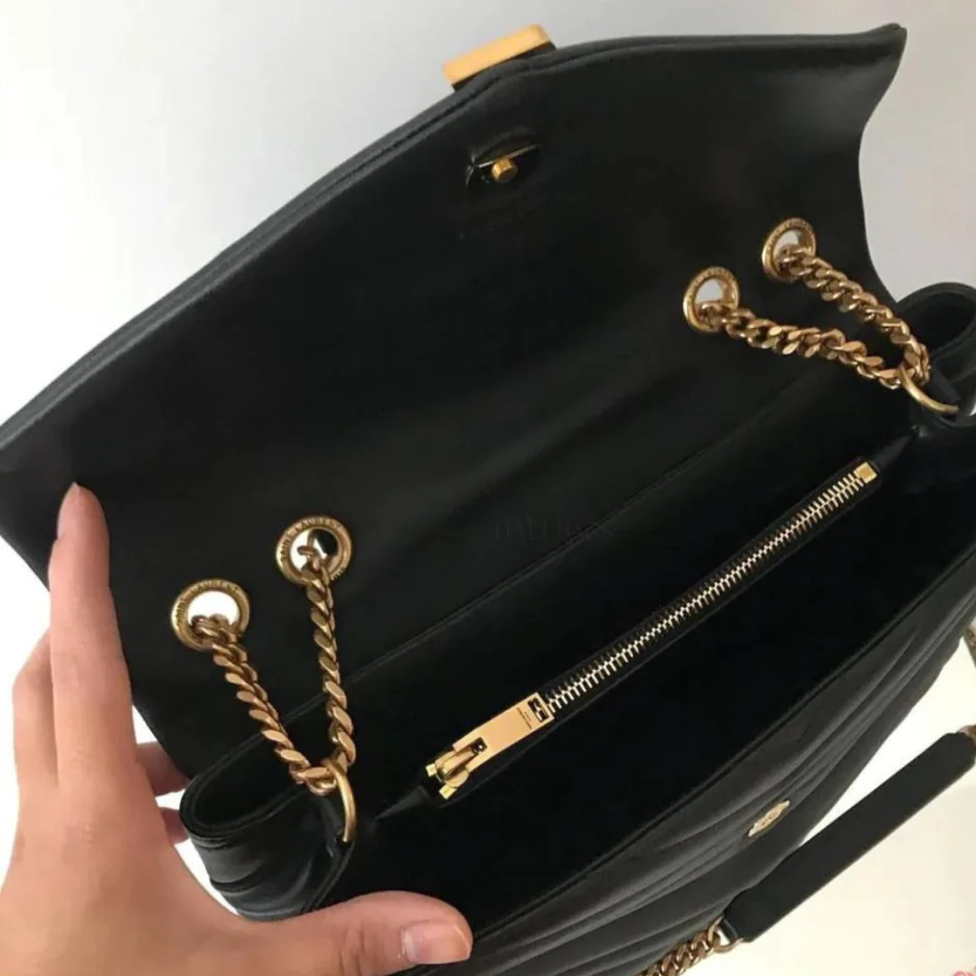 SAINT LAURENT LOULOU KLEINE MATELASSÉ-TASCHE