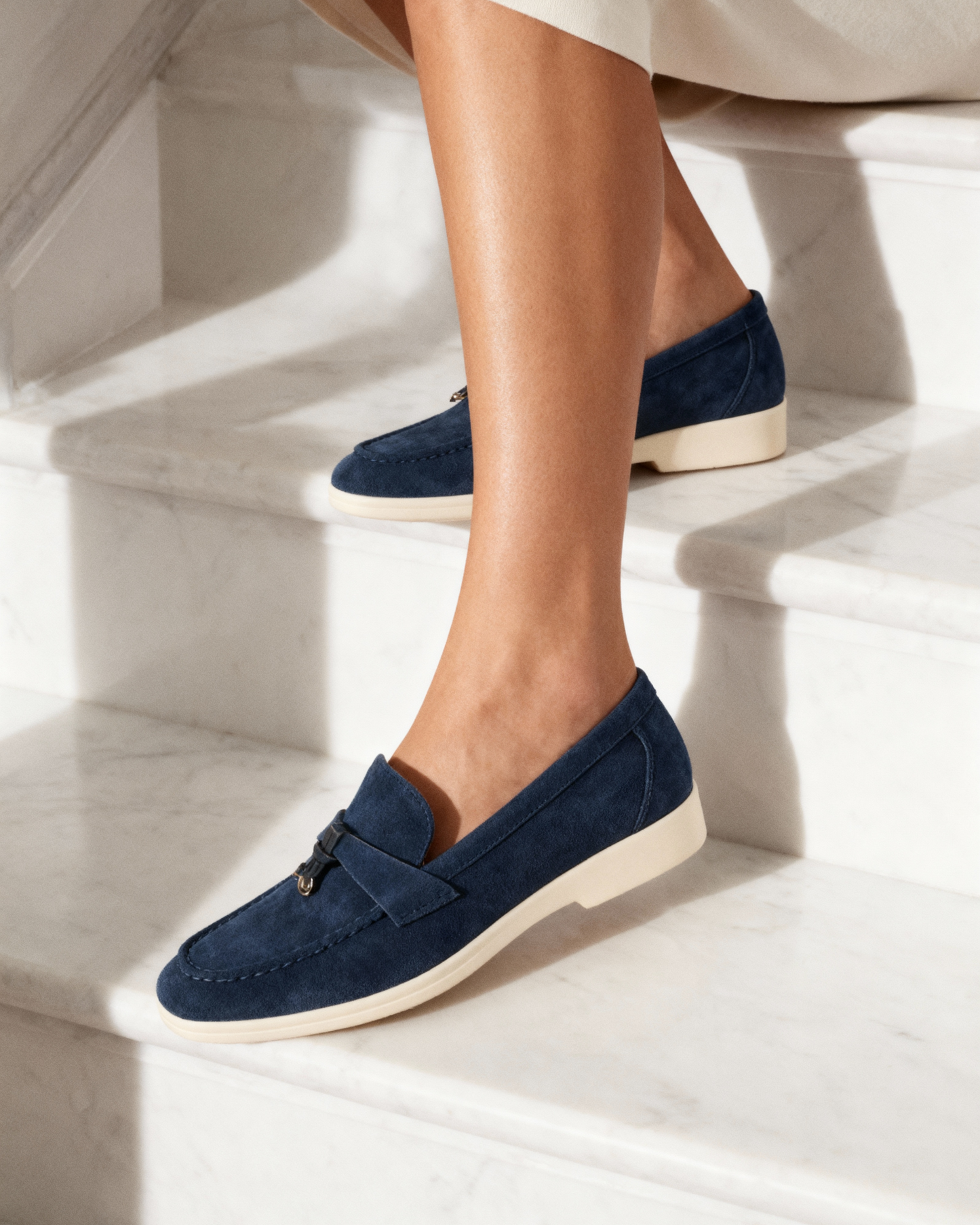 Old Money Wildleder-Loafer für Damen