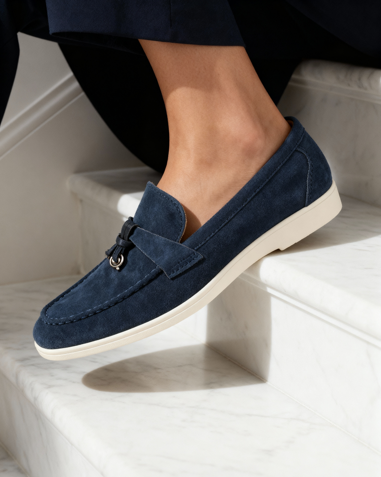 Old Money Wildleder-Loafer für Damen
