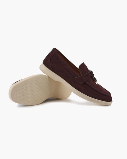Old Money Wildleder-Loafer für Damen