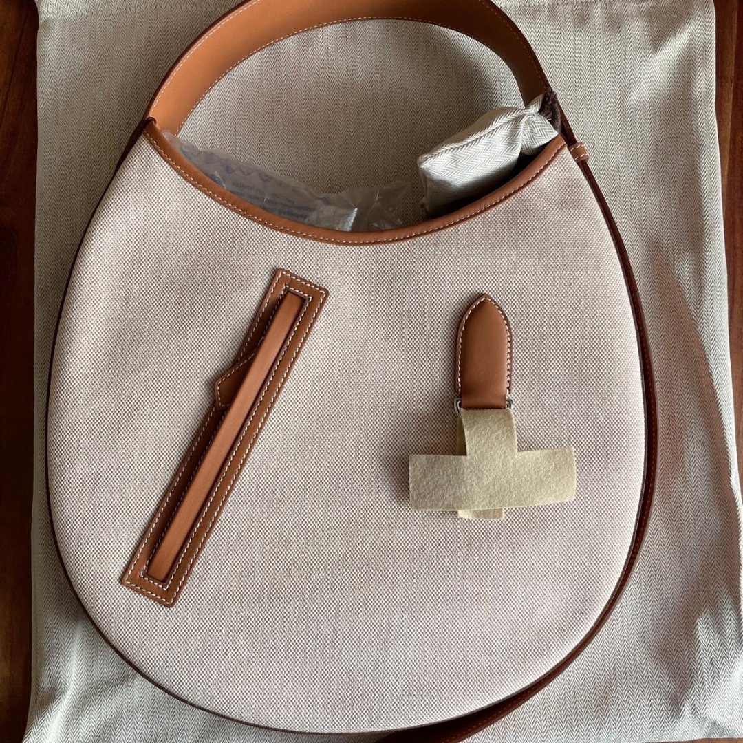 P'TIT ARÇON TASCHE AUS TOILE &amp; LEDER HERMÈS