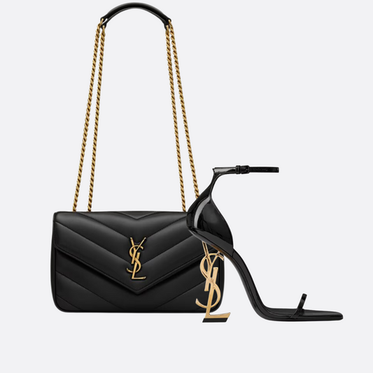 YSL SIGNATURE-KIT – LOULOU-TASCHE &amp; OPYUM-SANDALE
