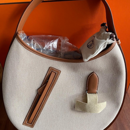P'TIT ARÇON TASCHE AUS TOILE &amp; LEDER HERMÈS