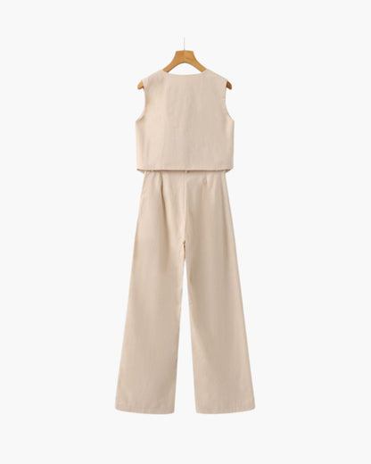 Classy Lady - Zweiteiliges Leinen-Set