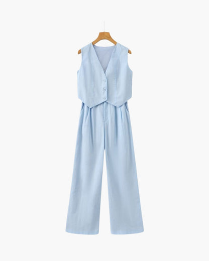 Classy Lady - Zweiteiliges Leinen-Set