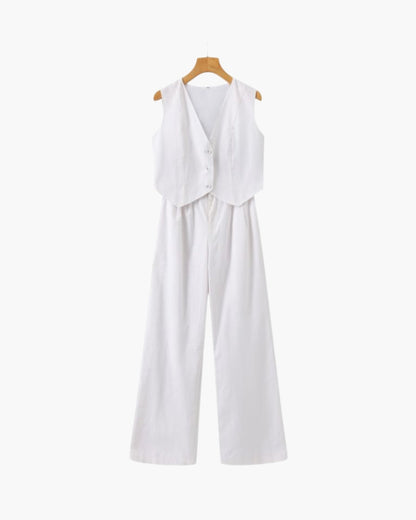 Classy Lady - Zweiteiliges Leinen-Set