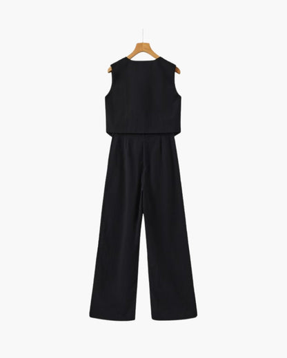 Classy Lady - Zweiteiliges Leinen-Set