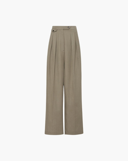 Oversize-Pantalon aus Wolle 