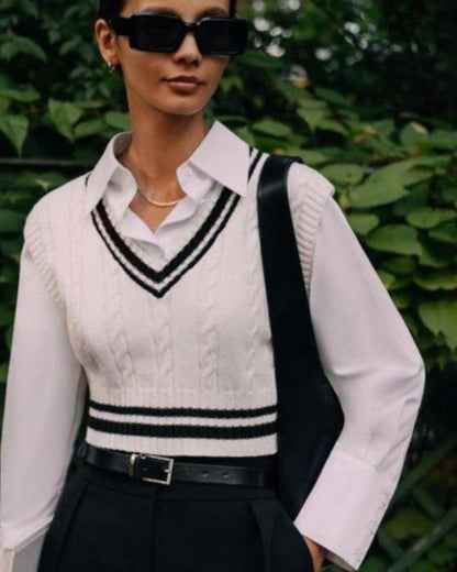 Reiche Damen-Pulloverweste