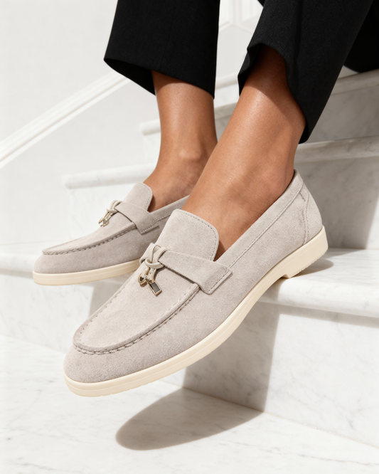 Old Money Wildleder-Loafer für Damen